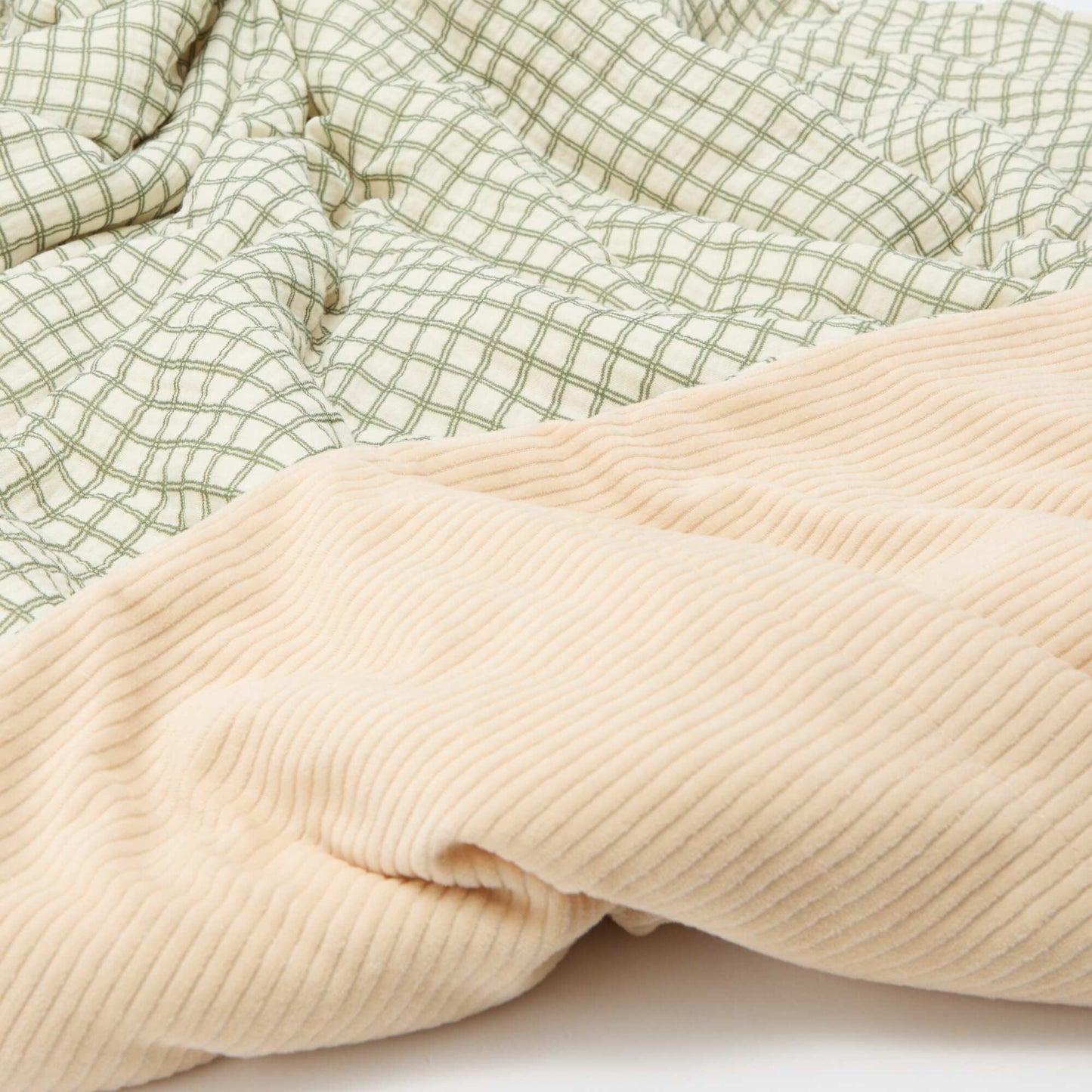 Manta reversible - Kiabi Home KAKI
