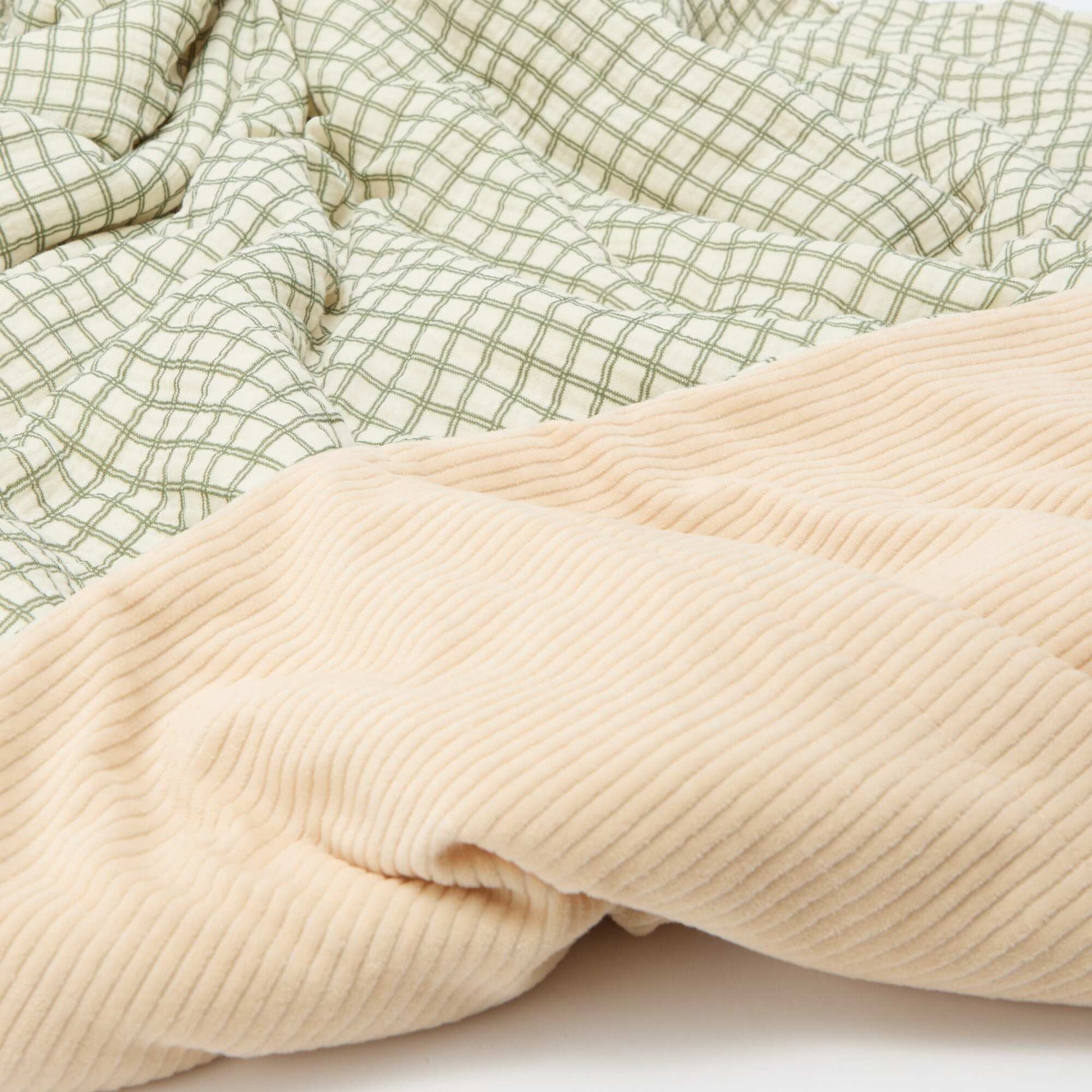 Manta reversible - Kiabi Home KAKI