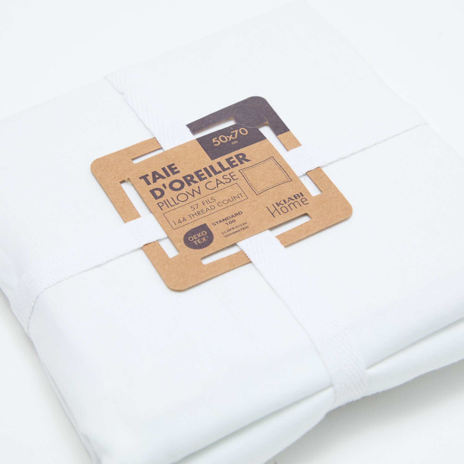 Funda de almohada 50 x 70 cm - Kiabi Home BLANCO