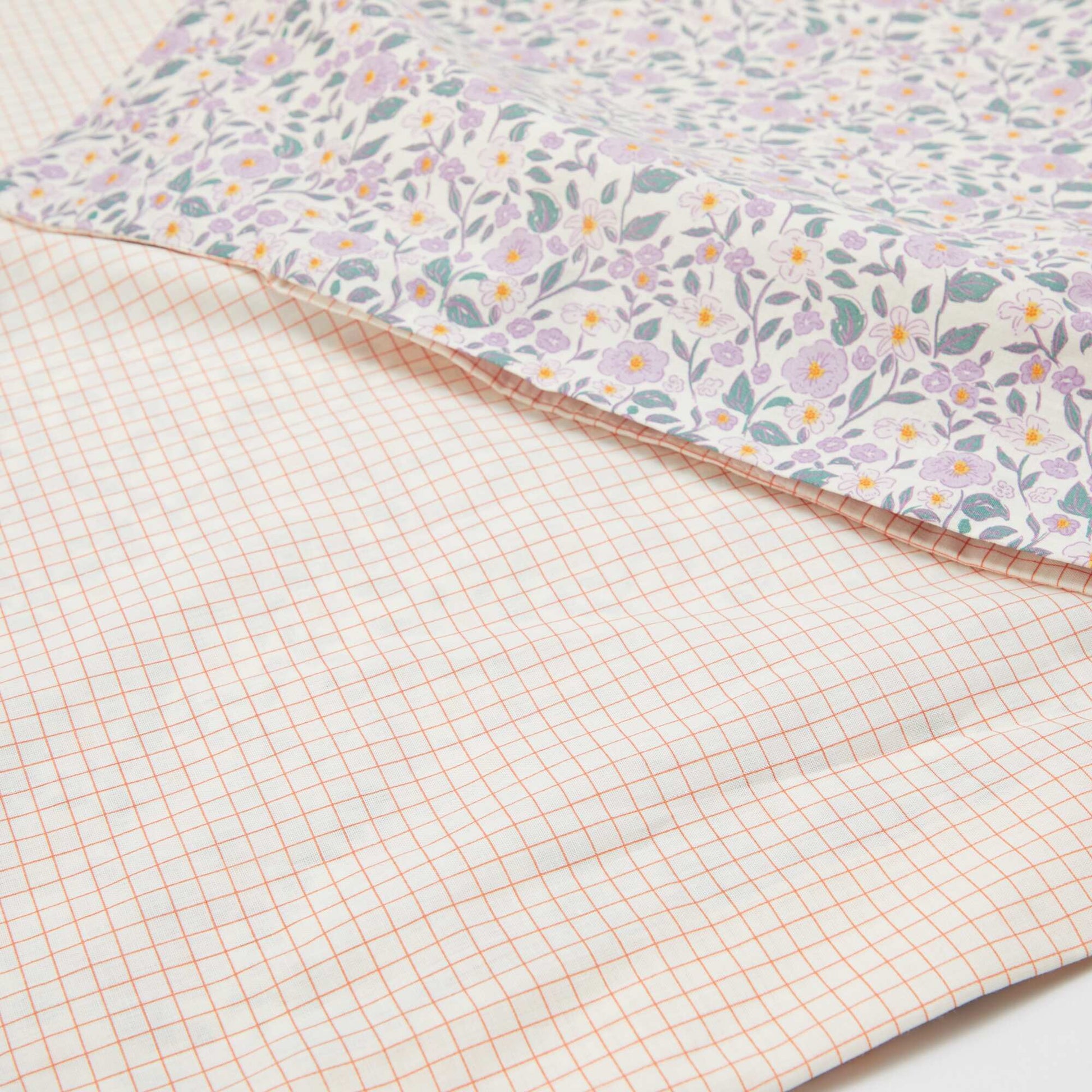 Juego de cama funda nórdica (140 x 200 cm)  + funda de almohada 2 piezas PURPURA