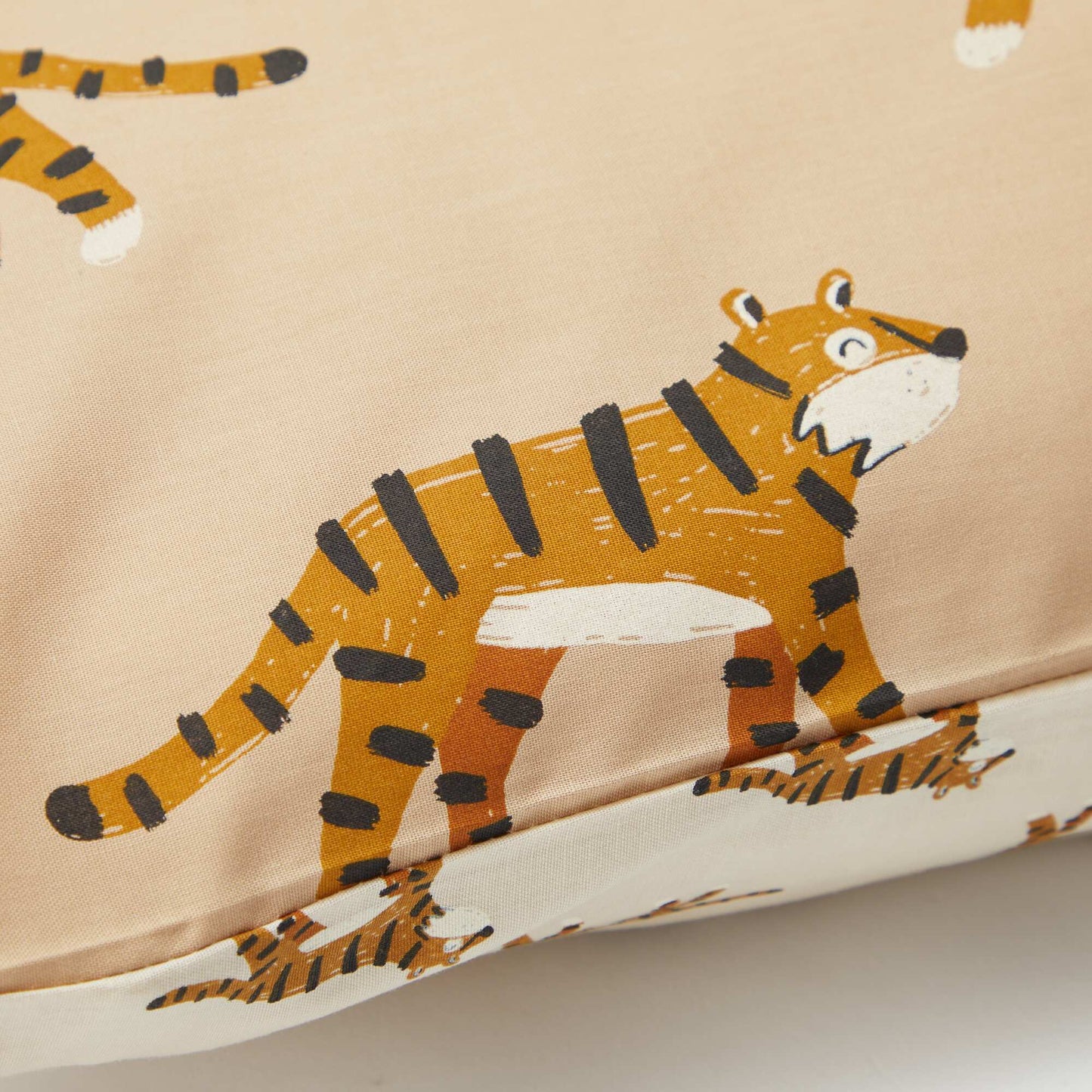 Juego de cama funda nórdica (140 x 200 cm)  + funda de almohada 2 piezas BEIGE