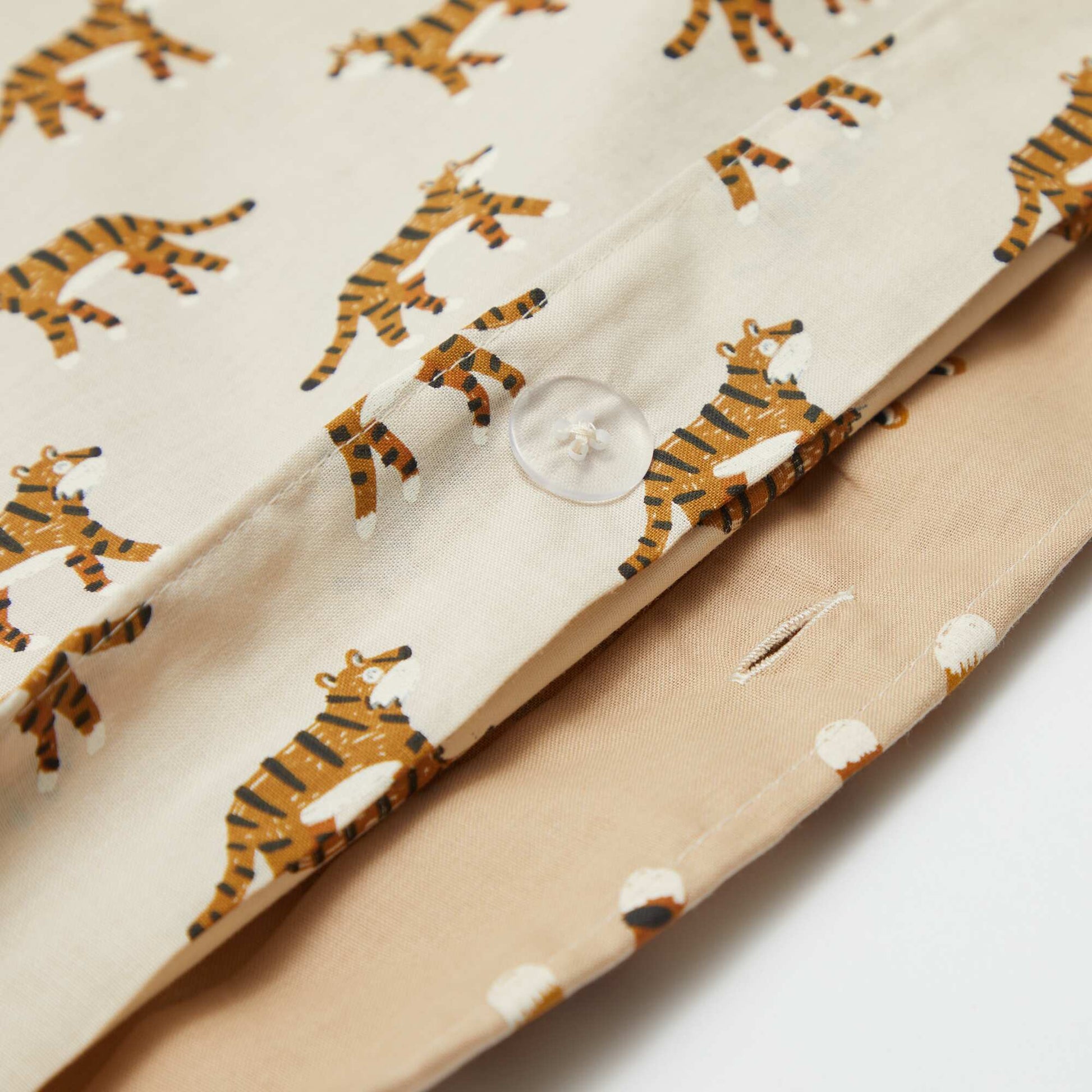 Juego de cama funda nórdica (140 x 200 cm)  + funda de almohada 2 piezas BEIGE