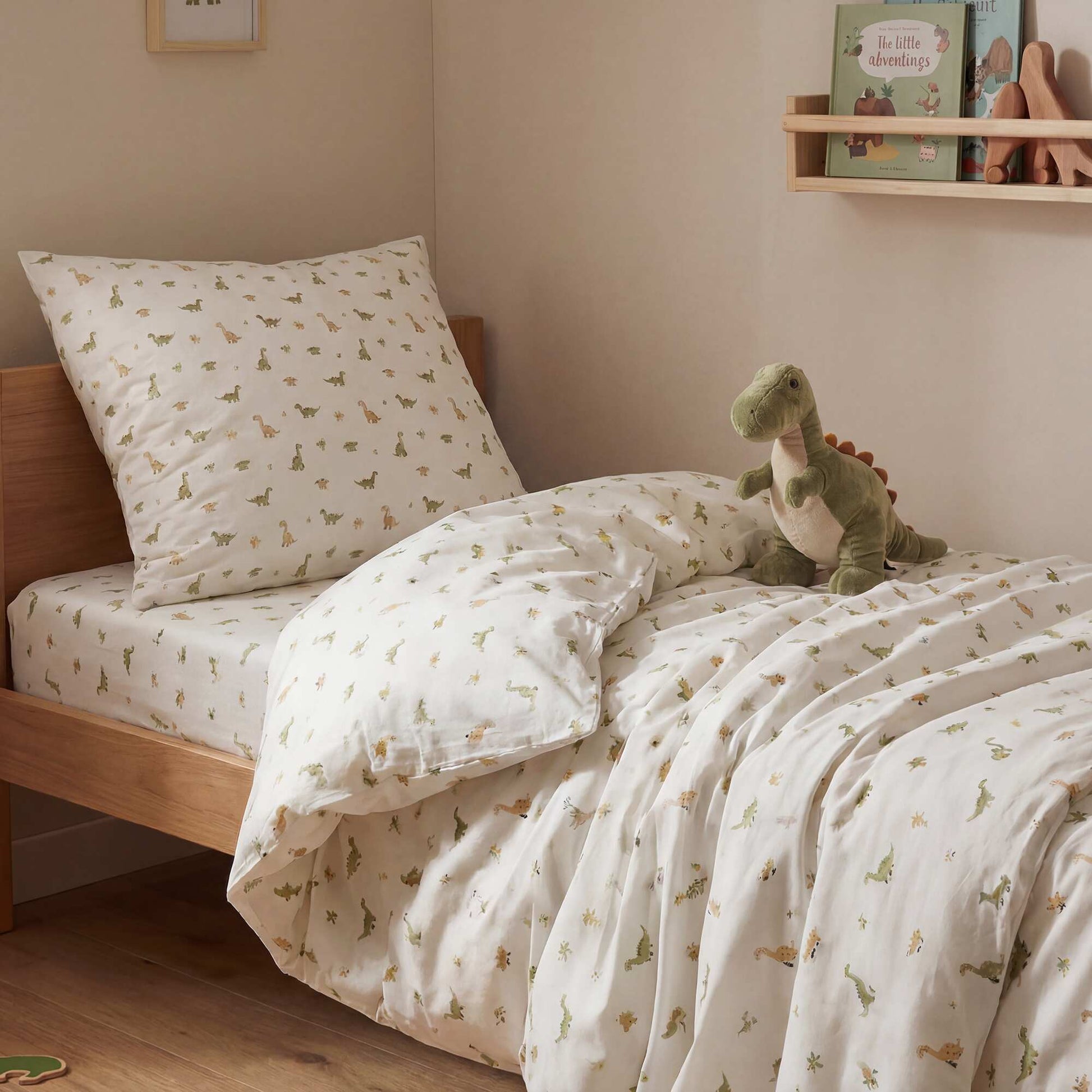 Funda nórdica (140 x 200cm) + funda de almohada - 2 piezas BEIGE