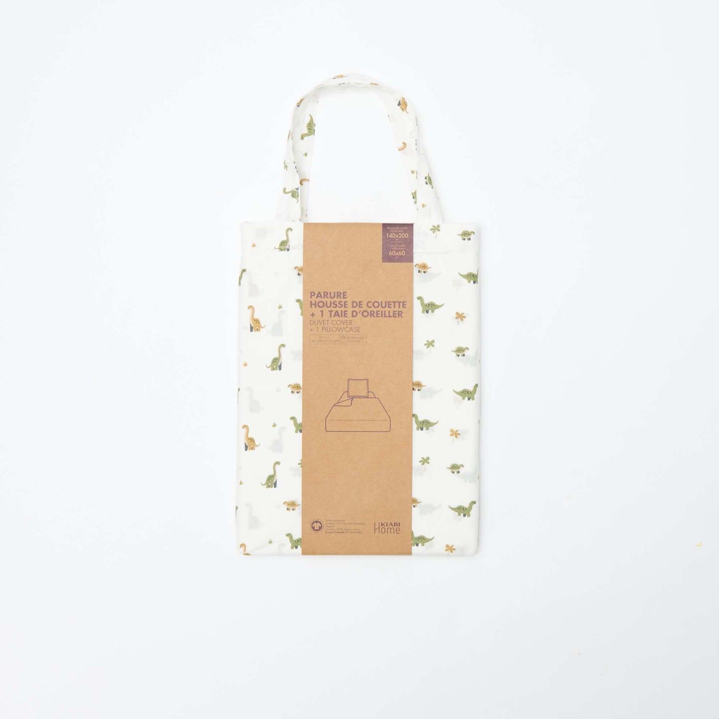 Funda nórdica (140 x 200cm) + funda de almohada - 2 piezas BEIGE