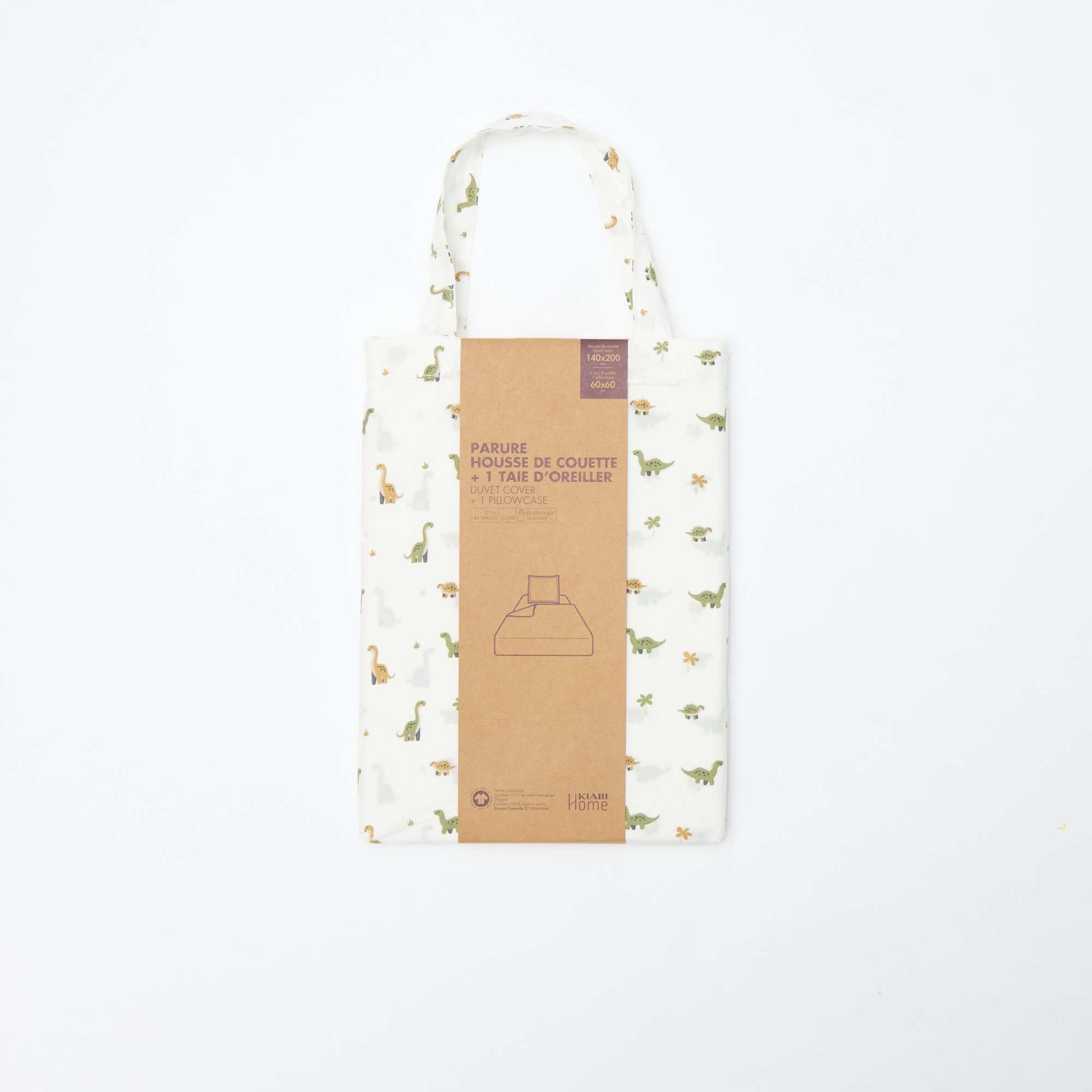 Funda nórdica (140 x 200cm) + funda de almohada - 2 piezas BEIGE