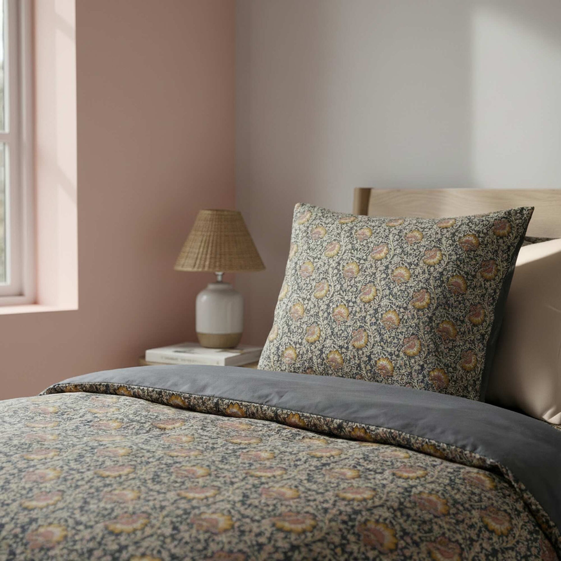 Juego de cama individual (140 x 200cm) de algodón 57 hilos - Kiabi Home GRIS
