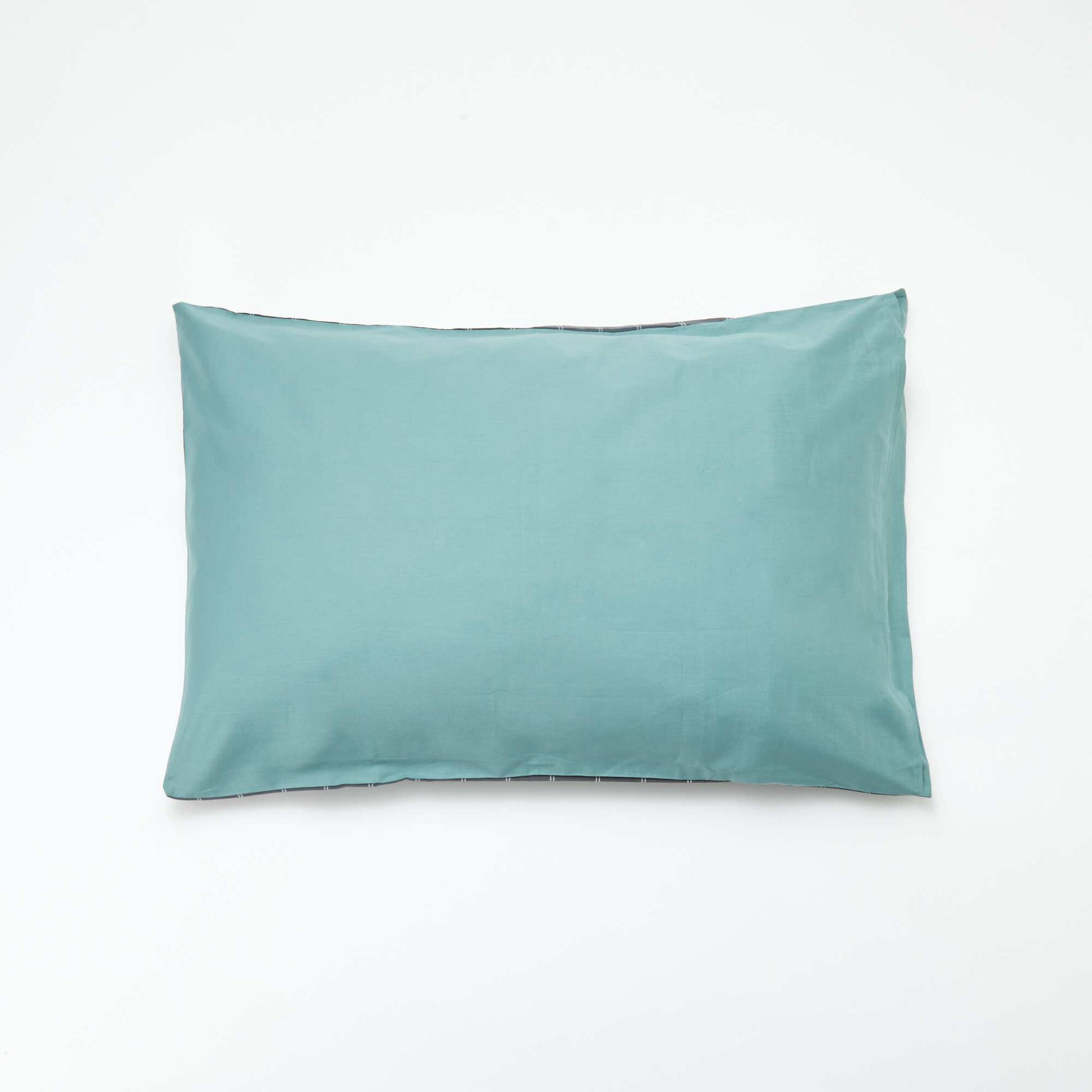 Funda de almohada lisa (50 x 70 cm) - Kiabi Home GRIS