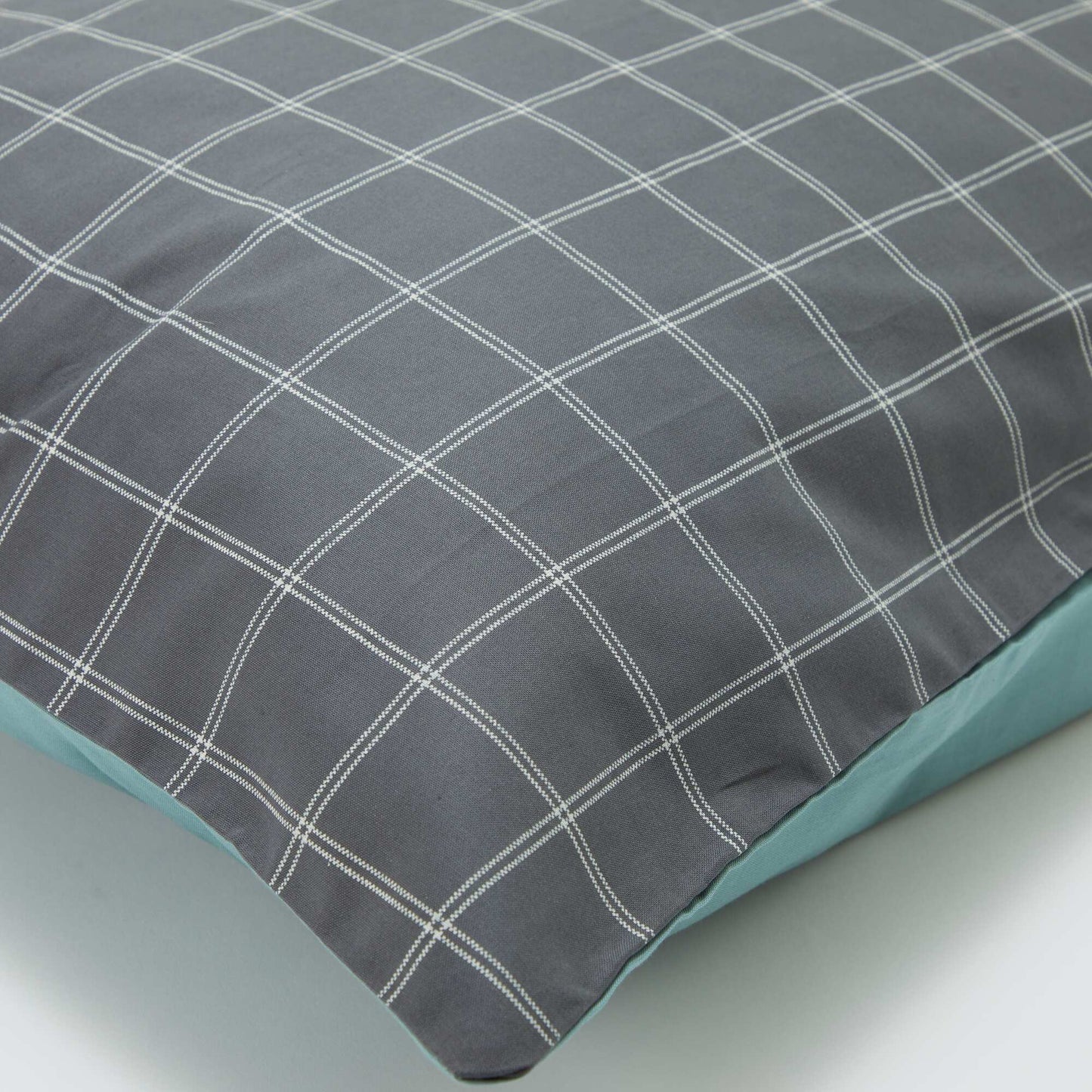 Funda de almohada lisa (50 x 70 cm) - Kiabi Home GRIS
