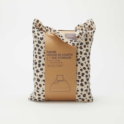 Juego de cama individual (140 x 200 cm) de gasa de algodón - Kiabi Home BEIGE