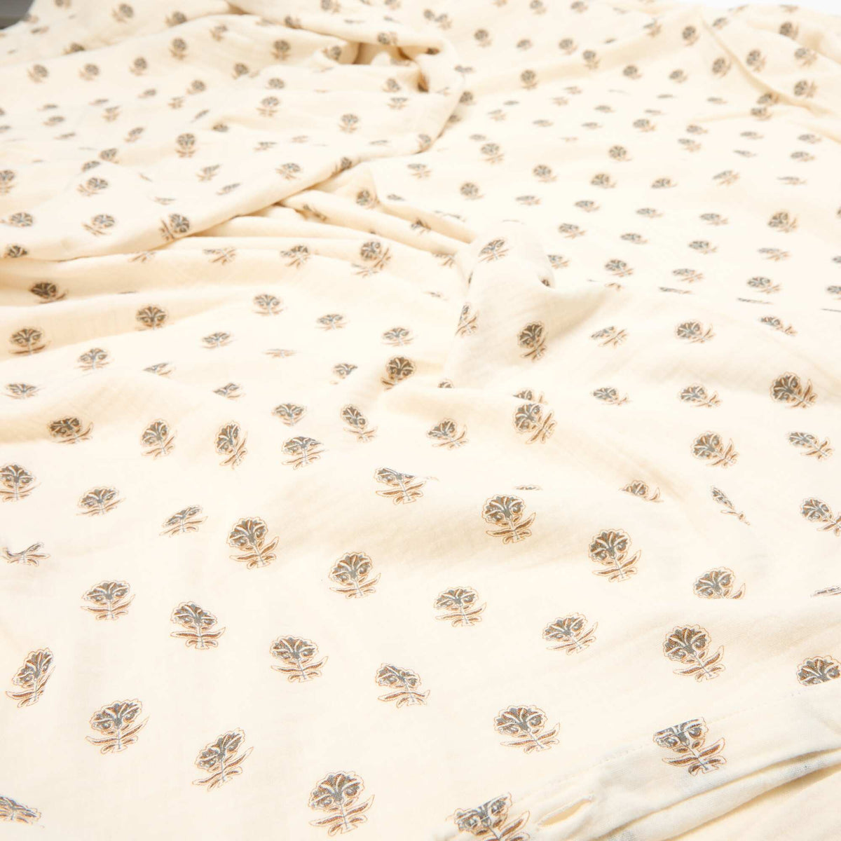Juego de cama individual 140 x 200 cm de gasa de algodón - Kiabi Home AMARILLO