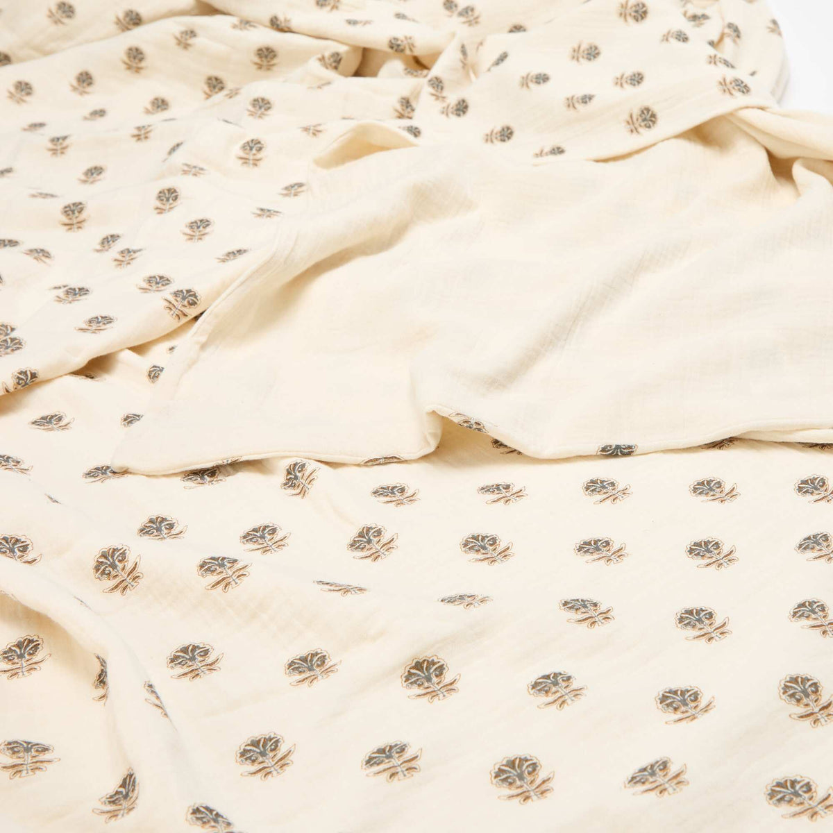 Juego de cama individual 140 x 200 cm de gasa de algodón - Kiabi Home AMARILLO