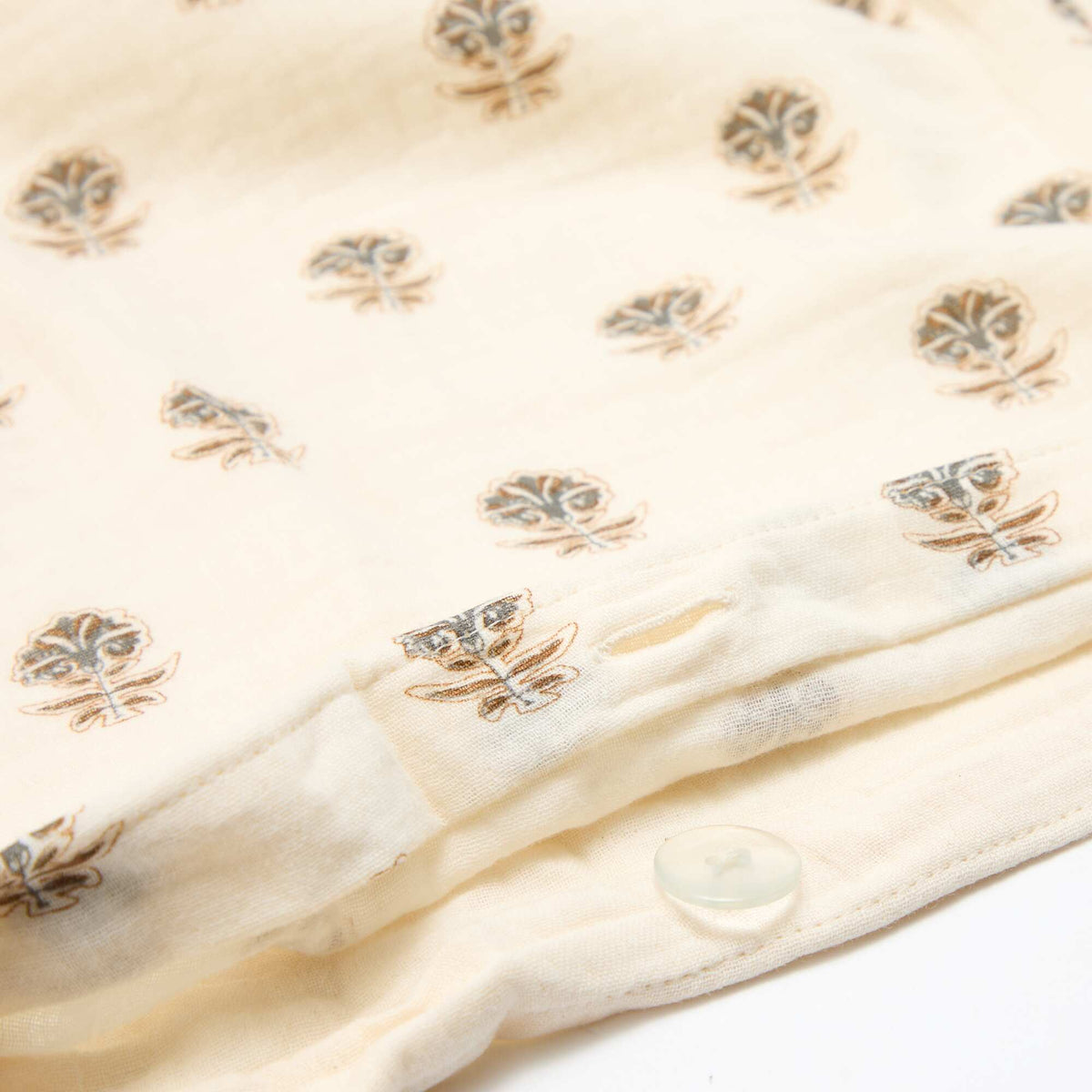 Juego de cama individual 140 x 200 cm de gasa de algodón - Kiabi Home AMARILLO