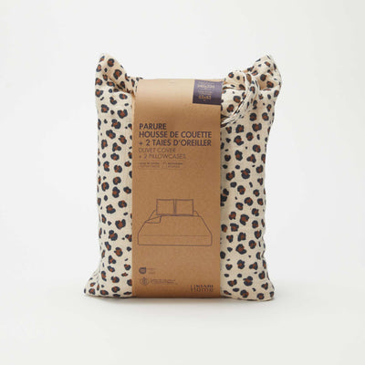 Juego de cama doble (240 x 220 cm) de gasa de algodón - Kiabi Home BEIGE