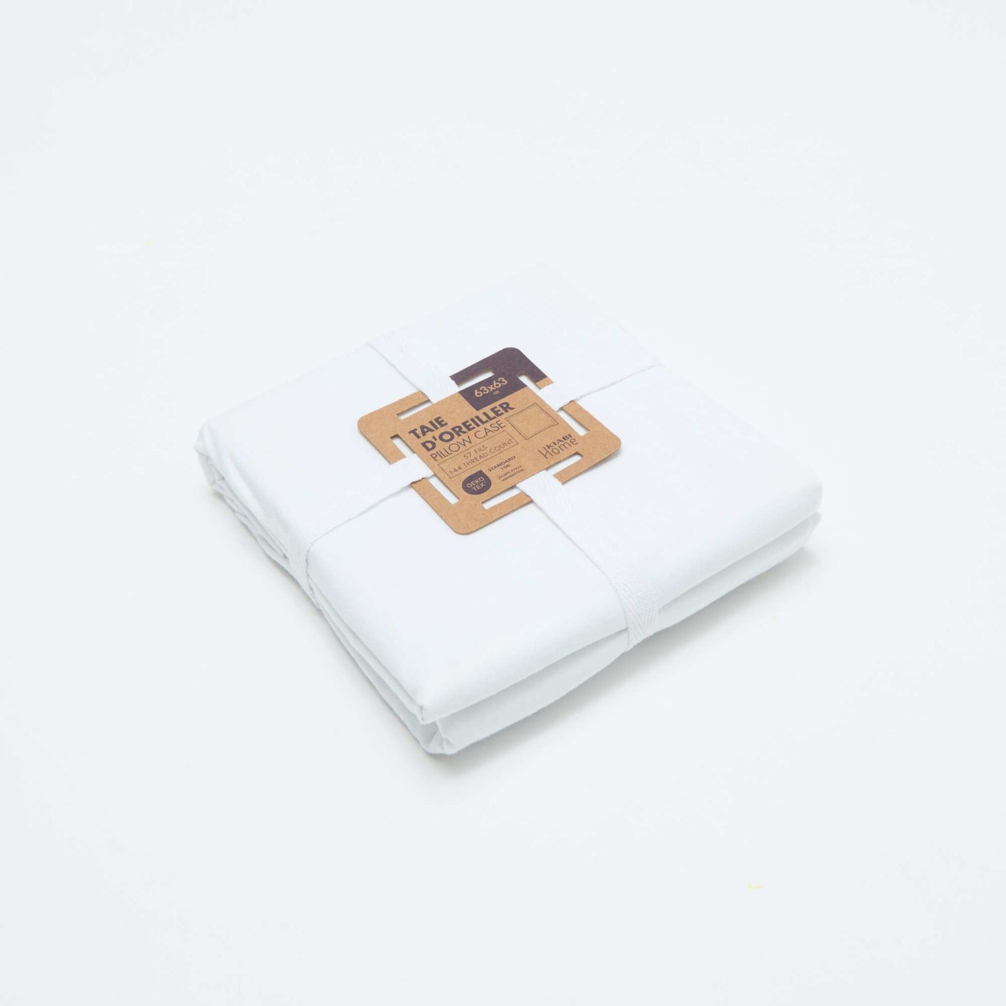 Funda de almohada lisa 63 x 63 cm - Kiabi Home BLANCO