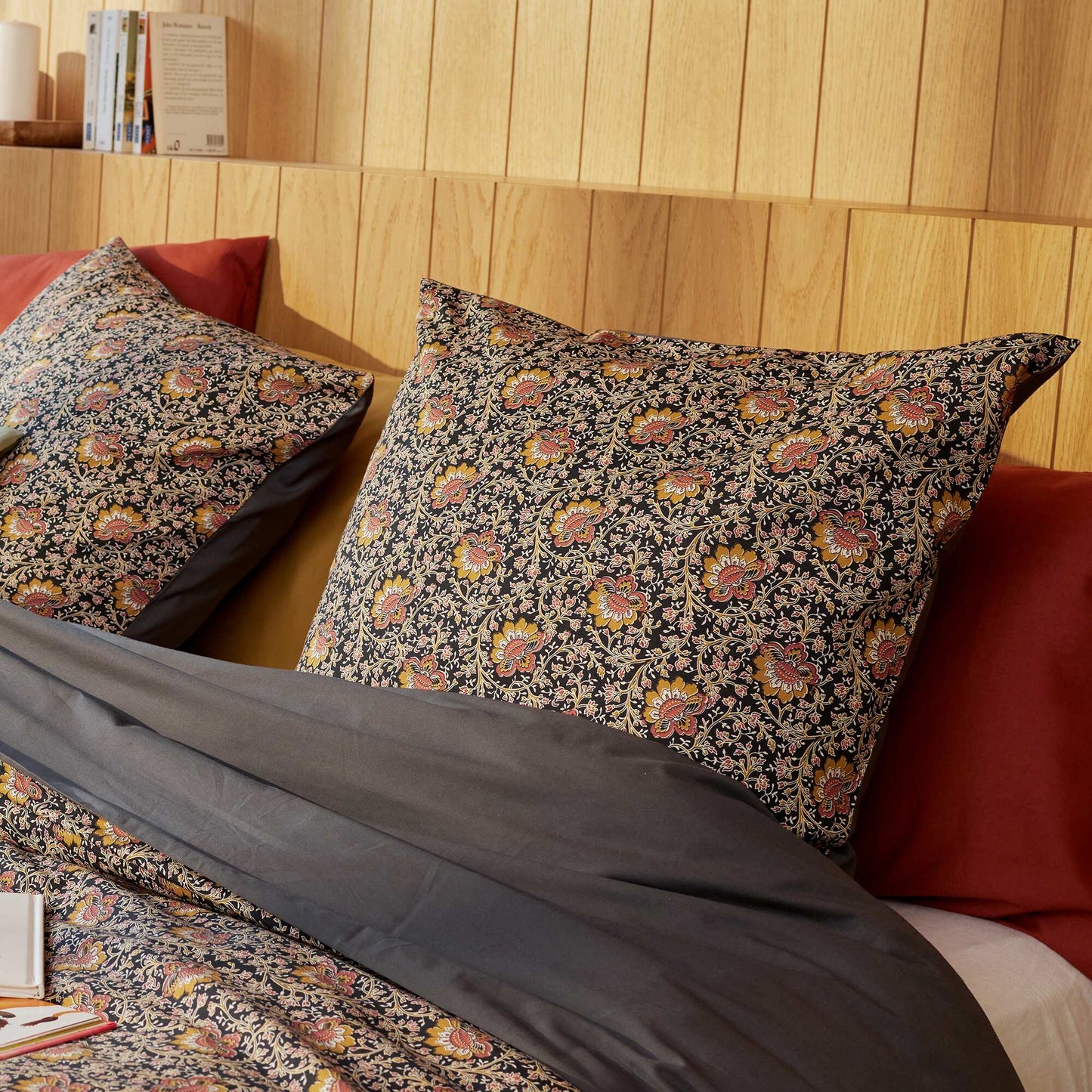 Funda de almohada 63 x 63 cm - Kiabi Home GRIS OSCURO