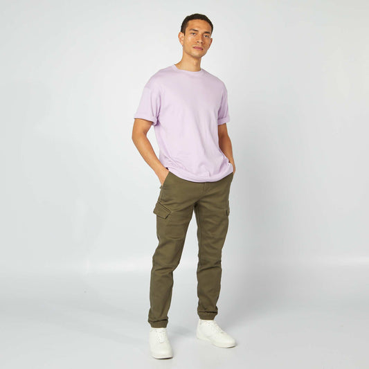 Pantalón multibolsillos liso KAKI