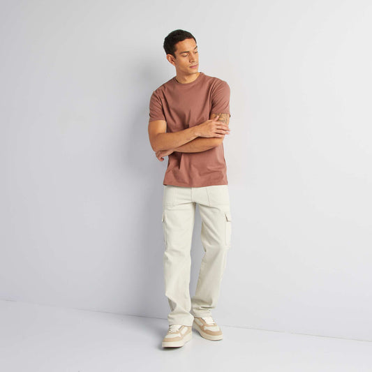 Pantalón multibolsillos corte ancho GRIS