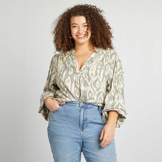 Blusa estampada VERDE