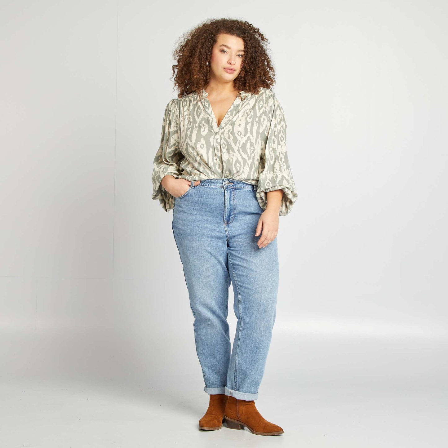 Blusa estampada VERDE