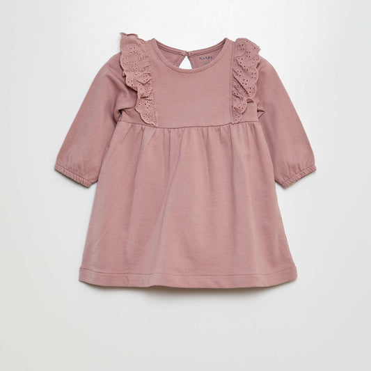 Vestido con volantes de bordado inglés ROSA