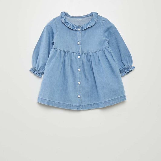 Vestido largo jean AZUL