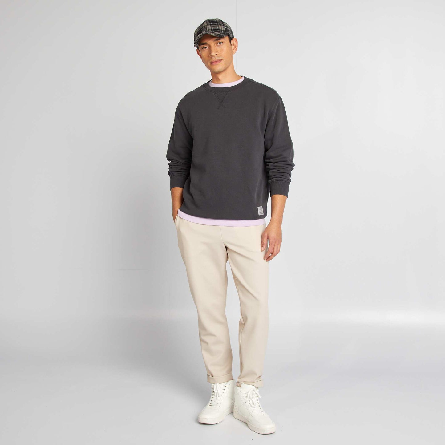 Sweater de punto fino BLANCO