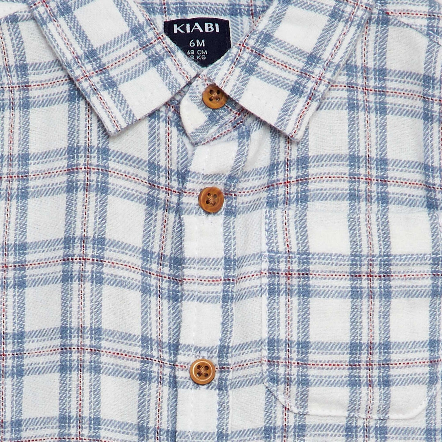Camisa de franela BLANCO