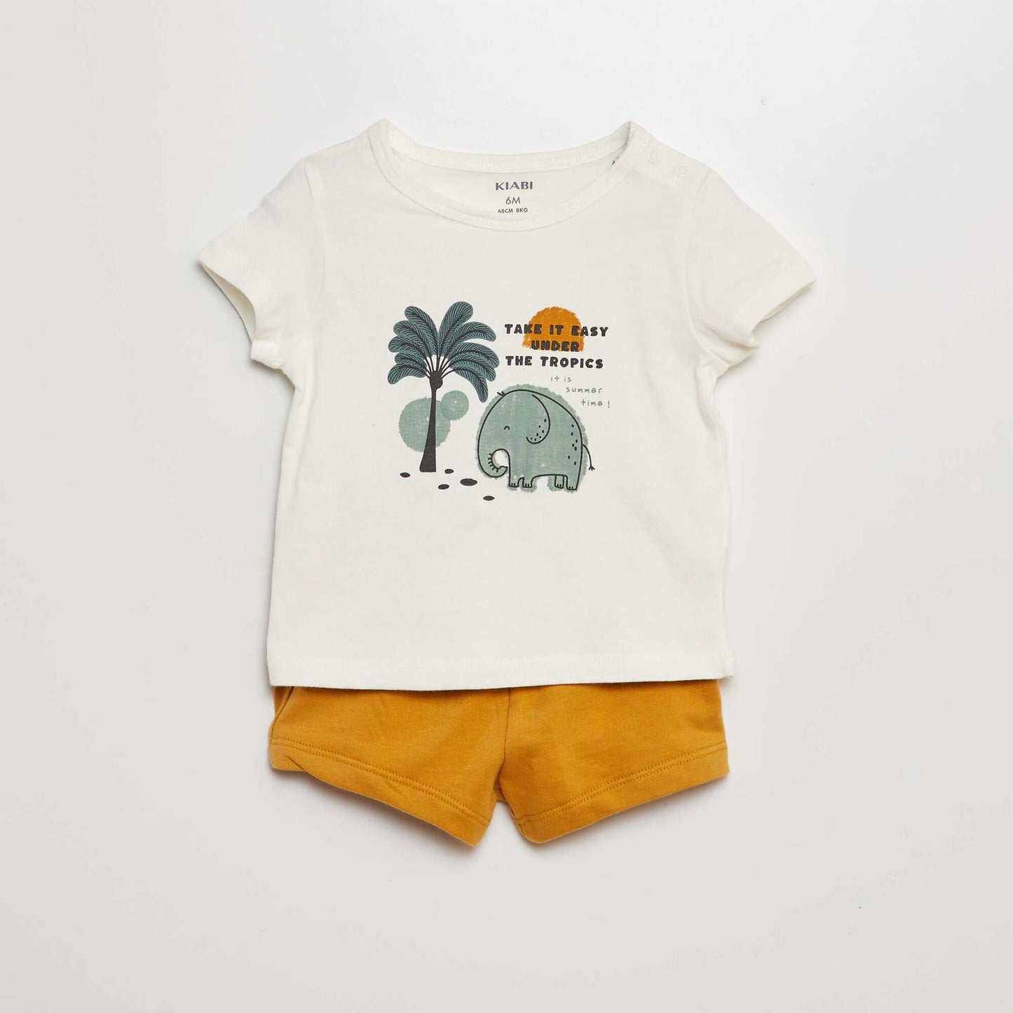 Conjunto de camiseta + short - 2 piezas BLANCO