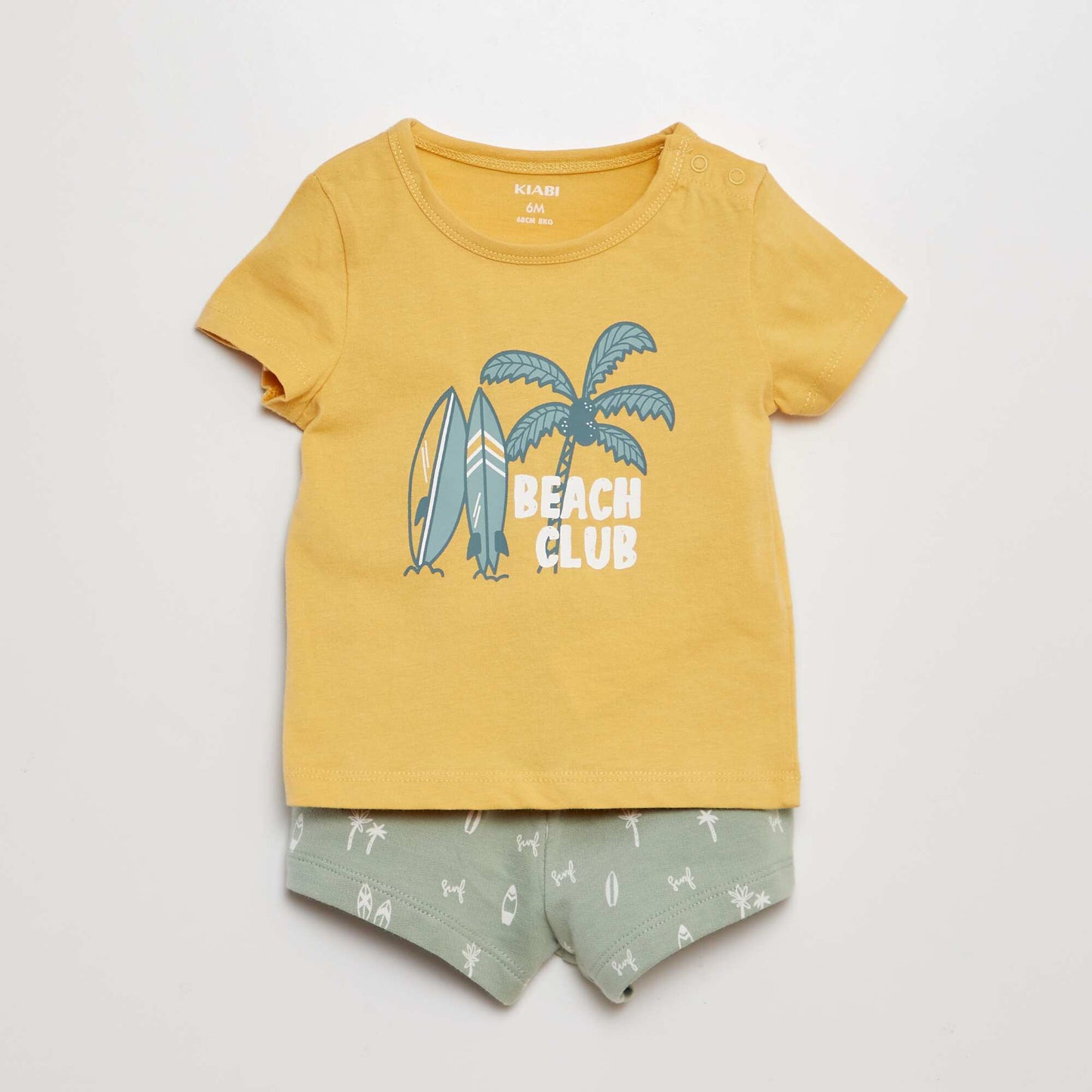 Conjunto de camiseta + short - 2 piezas AMARILLO