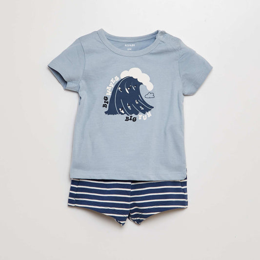Conjunto de camiseta + short - 2 piezas AZUL