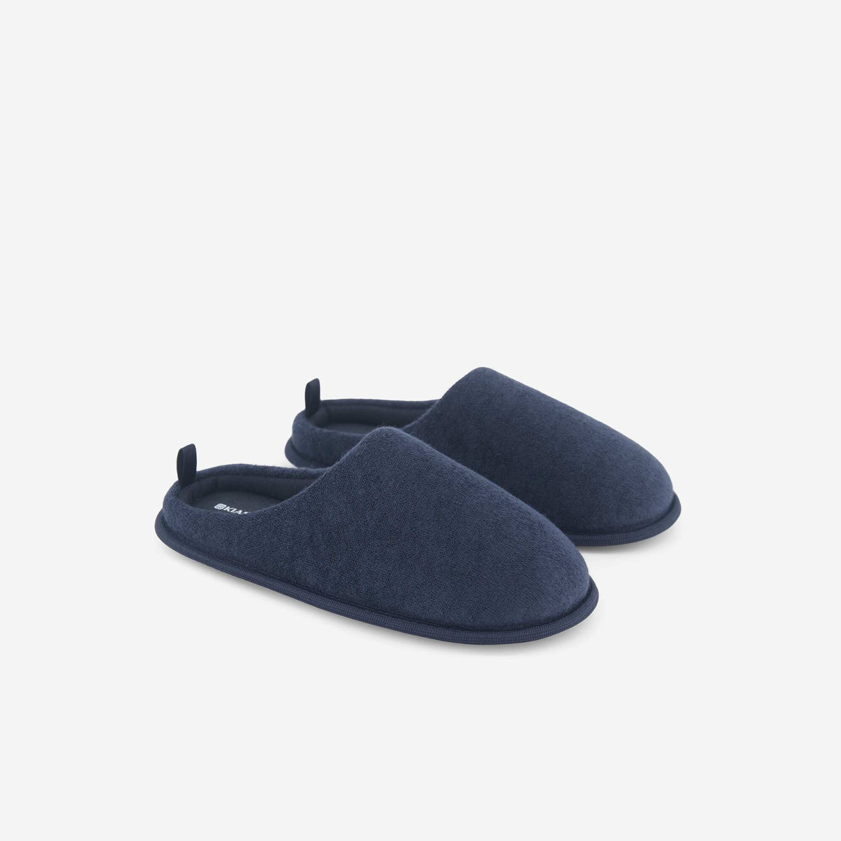 Zapatillas de casa de punto de rizo AZUL