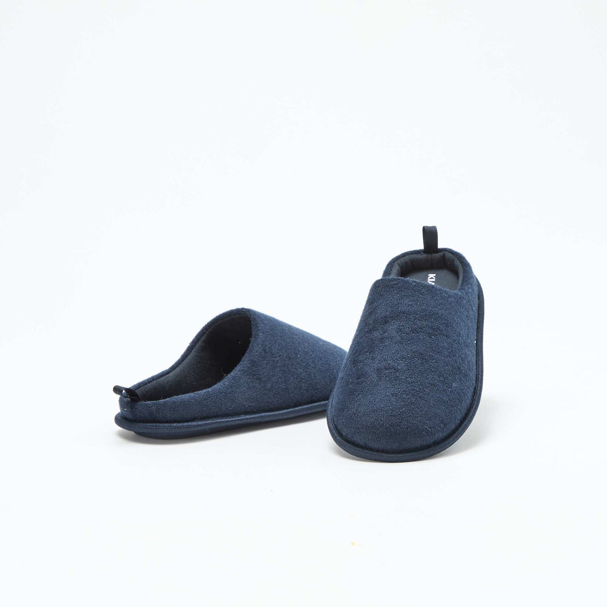 Zapatillas de casa de punto de rizo AZUL