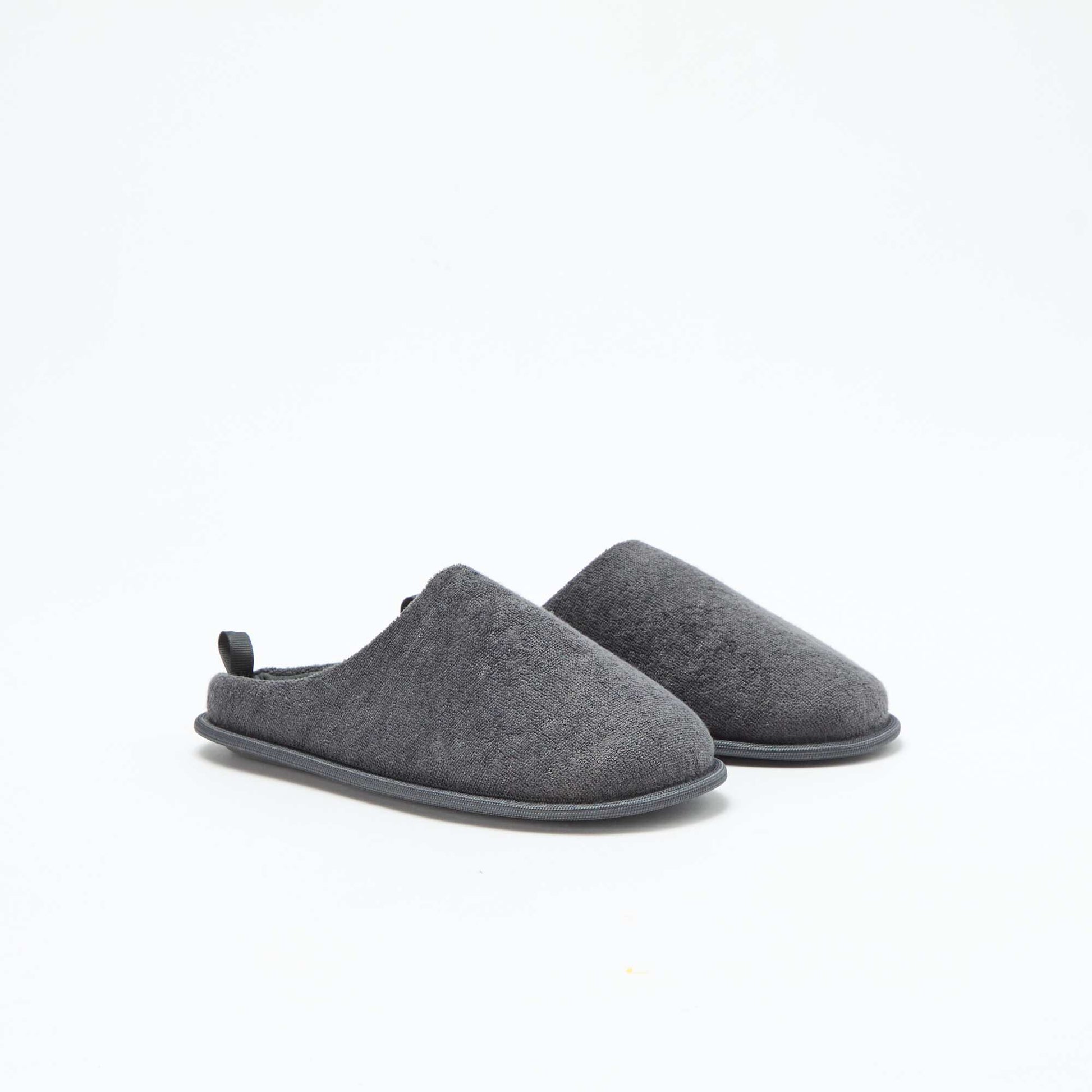 Zapatillas de casa de punto de rizo GRIS