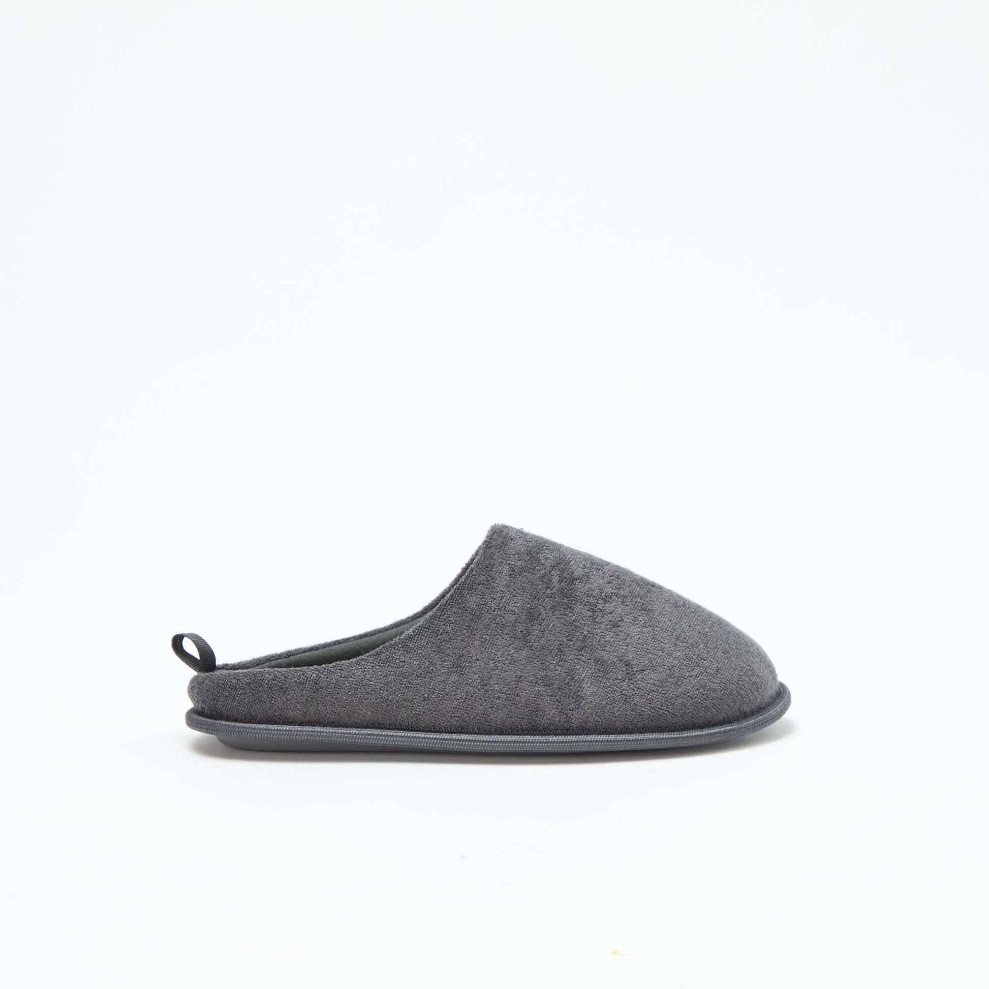 Zapatillas de casa de punto de rizo GRIS