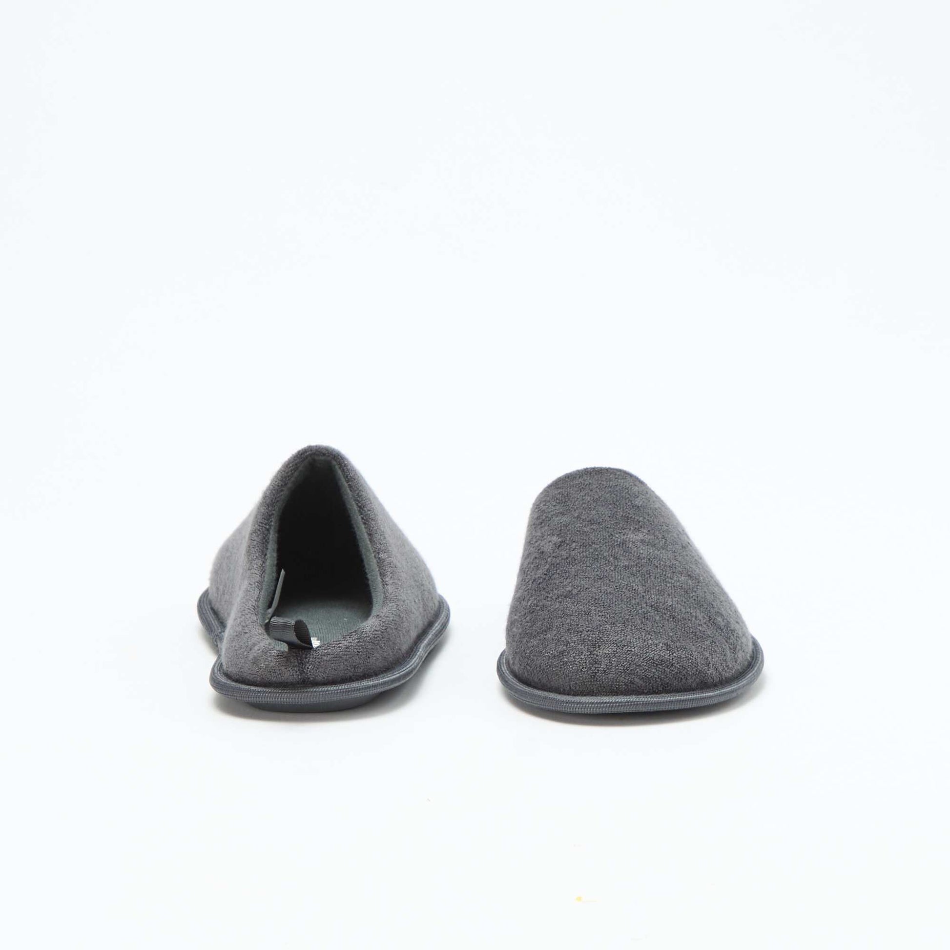 Zapatillas de casa de punto de rizo GRIS