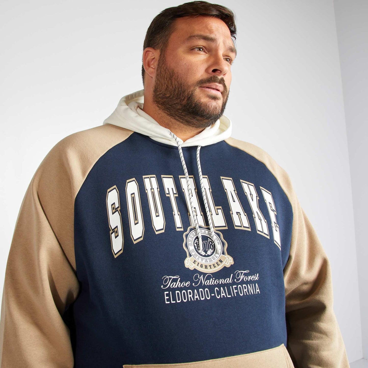 Buzo con capucha estilo universidad blazer AZUL
