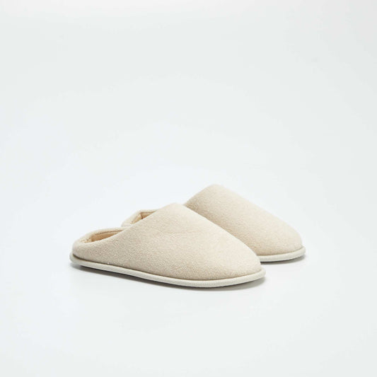 Zapatillas de casa lisas BEIGE