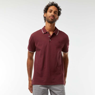 Remera de piqué de algodón ROJO