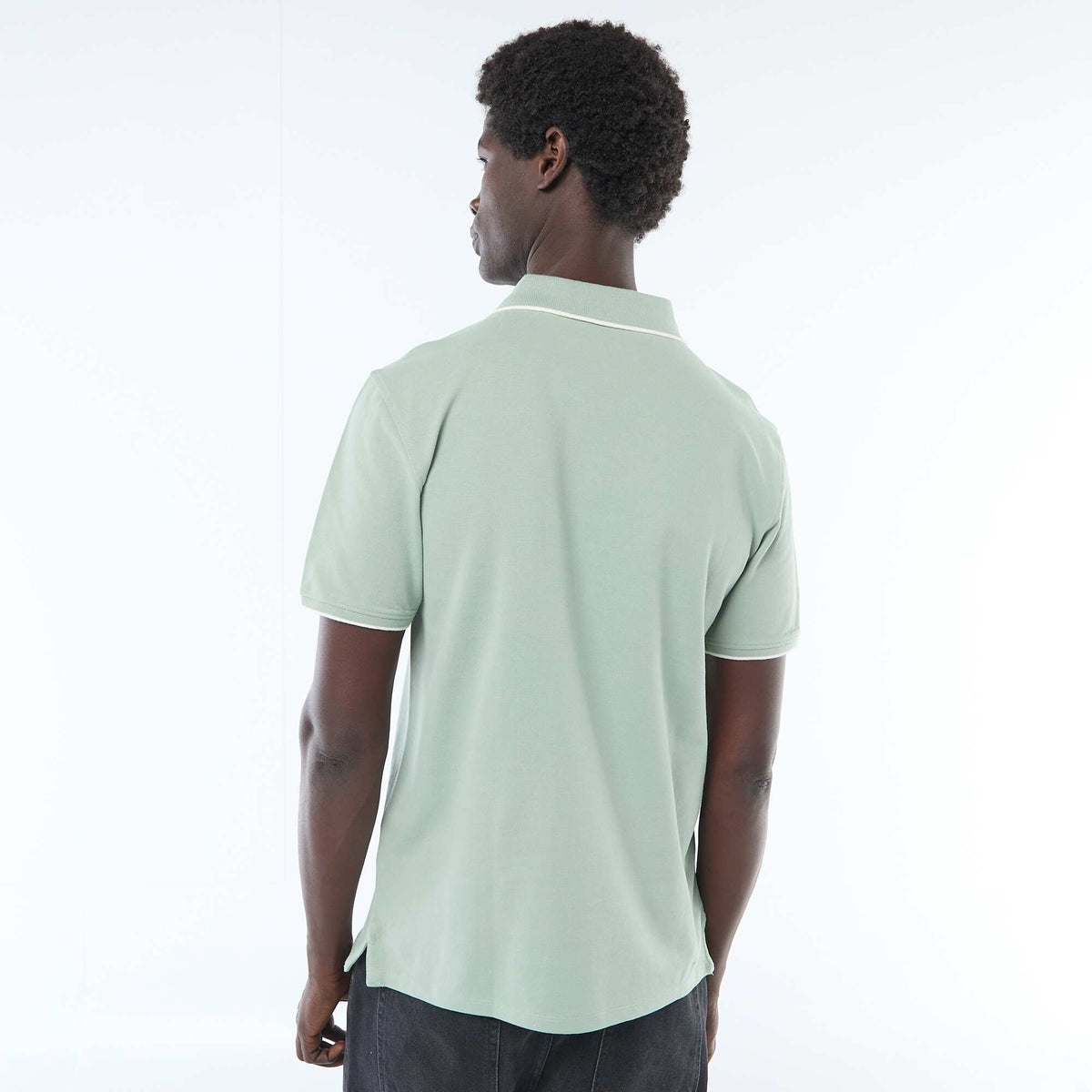 Remera de piqué de algodón VERDE