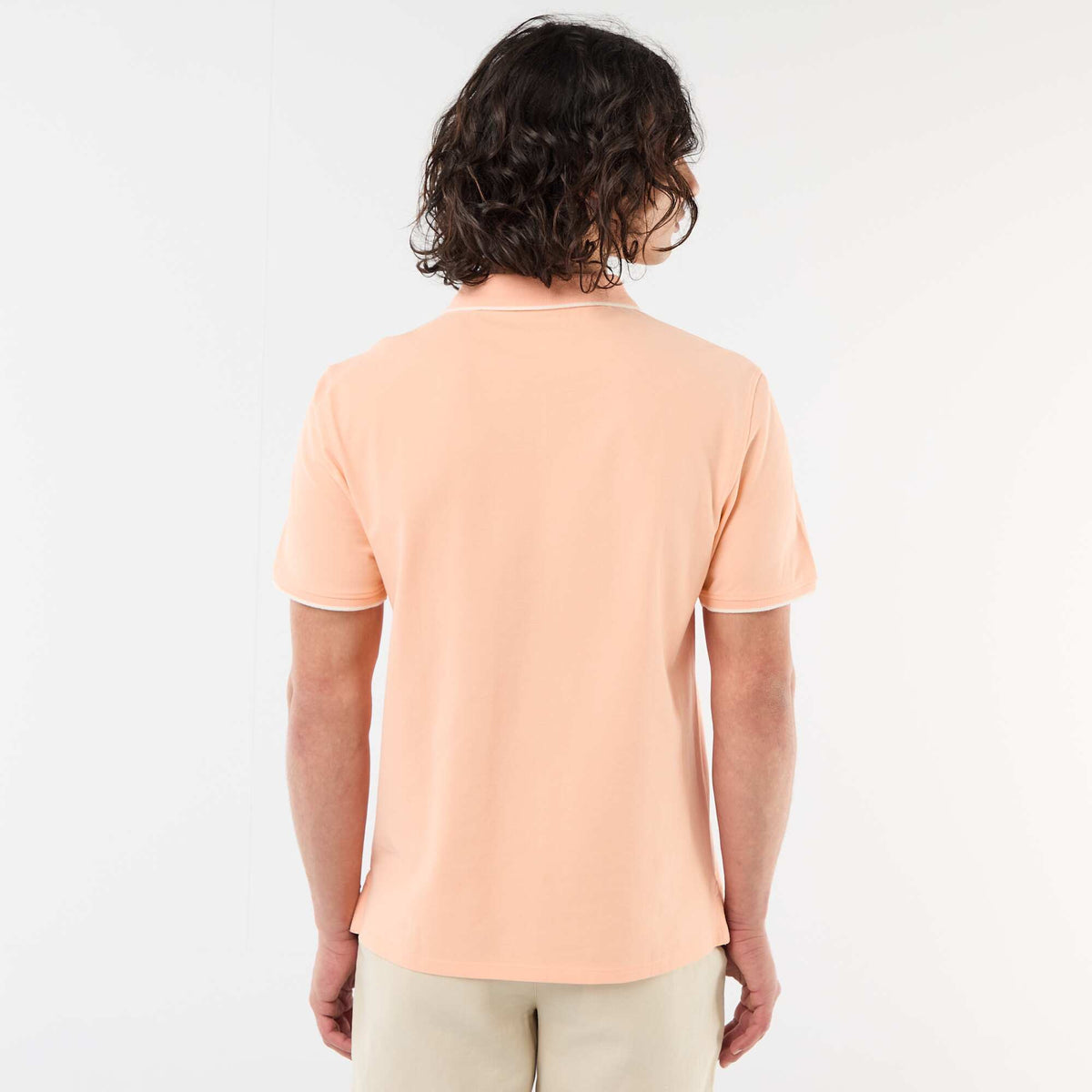 Remera de piqué de algodón NARANJA