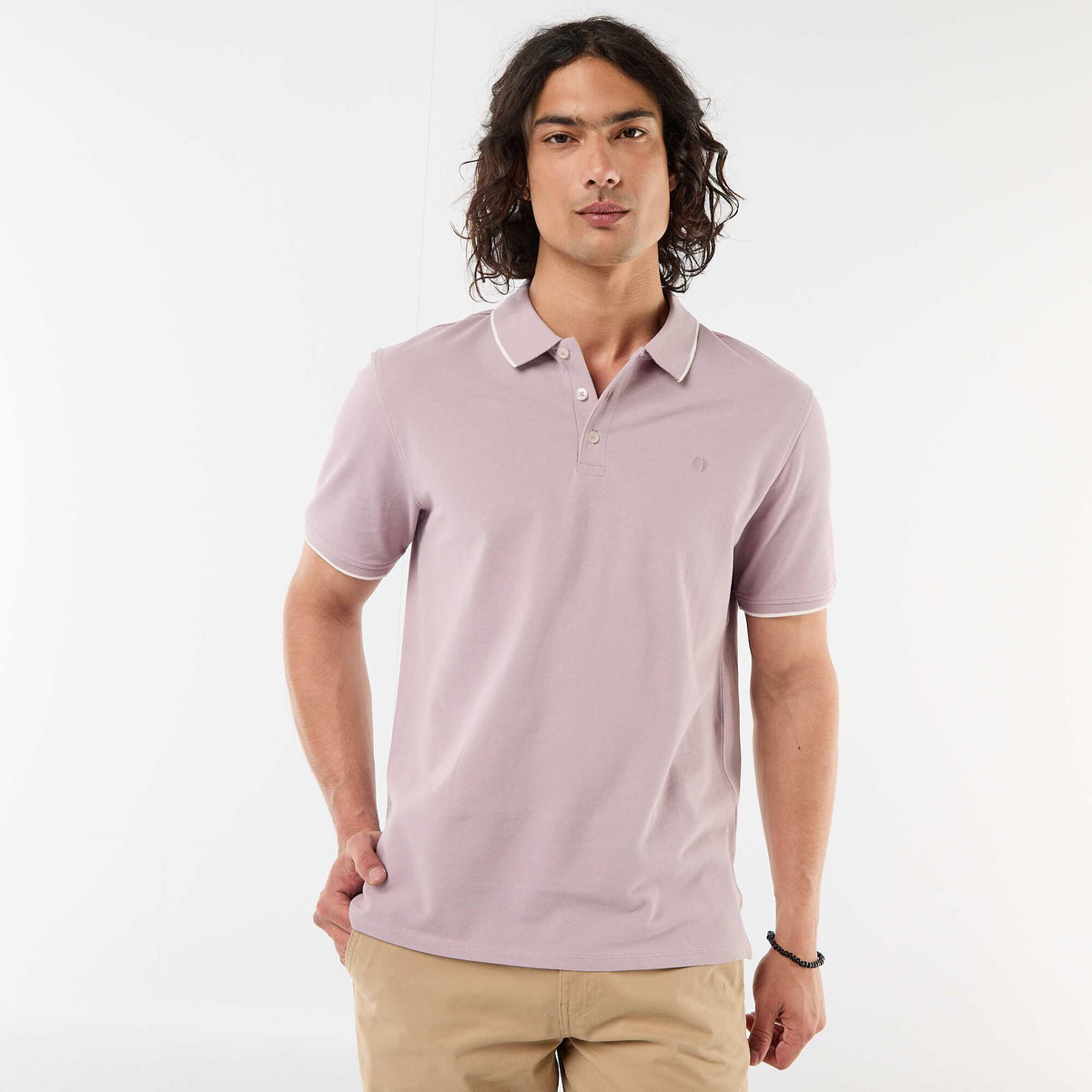 Remera de piqué de algodón PURPURA