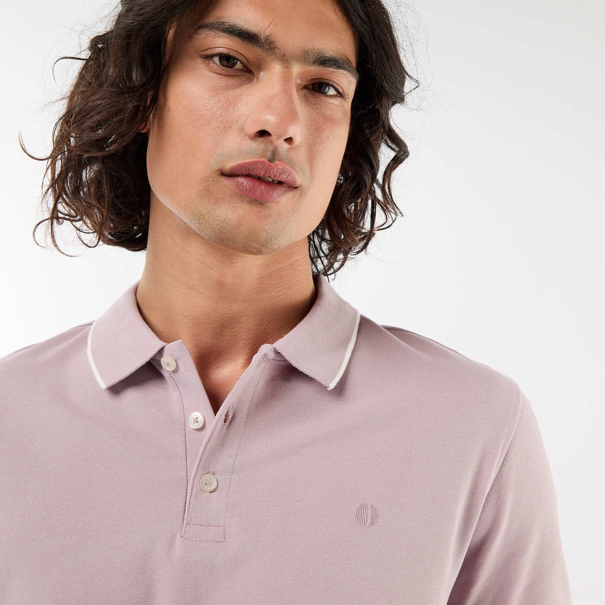 Remera de piqué de algodón PURPURA