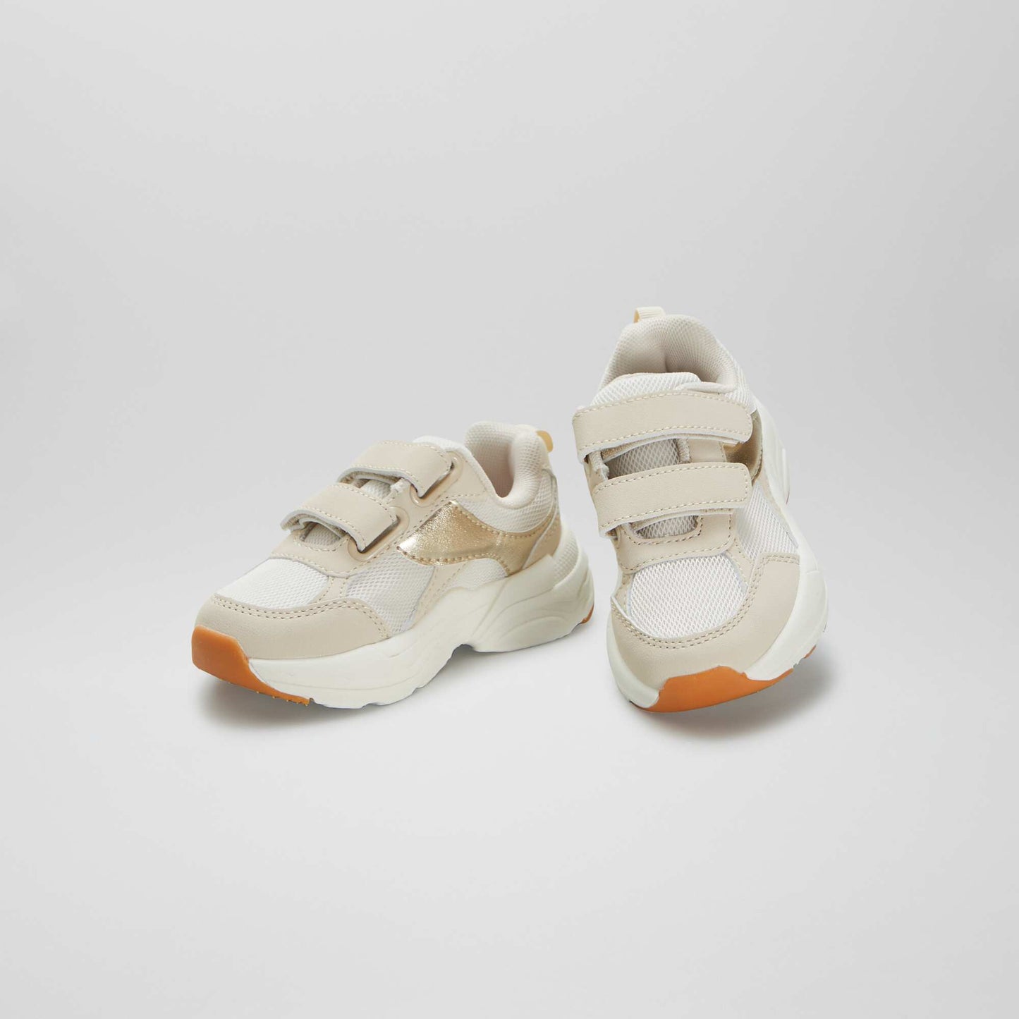 Zapatillas de material sintético y malla BEIGE