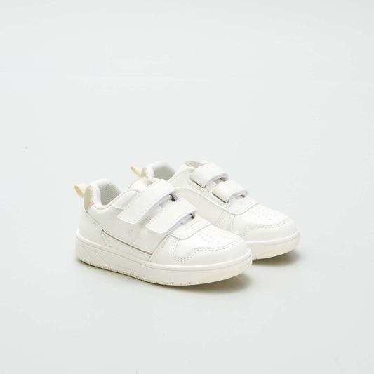 Zapatillas deportivas bajas con velcros BLANCO