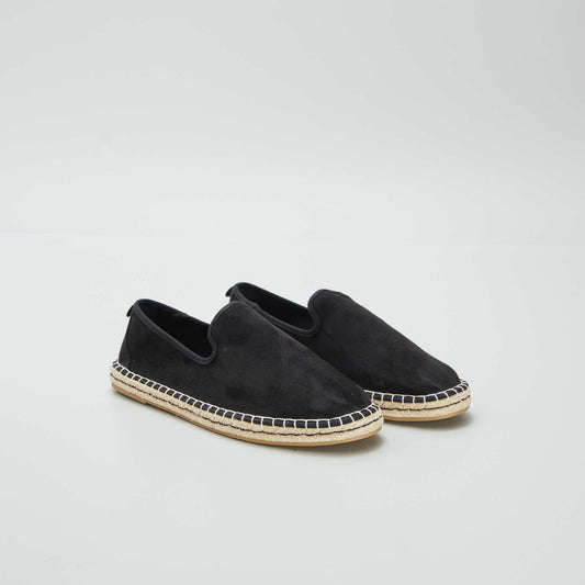 Alpargatas de antelina NEGRO