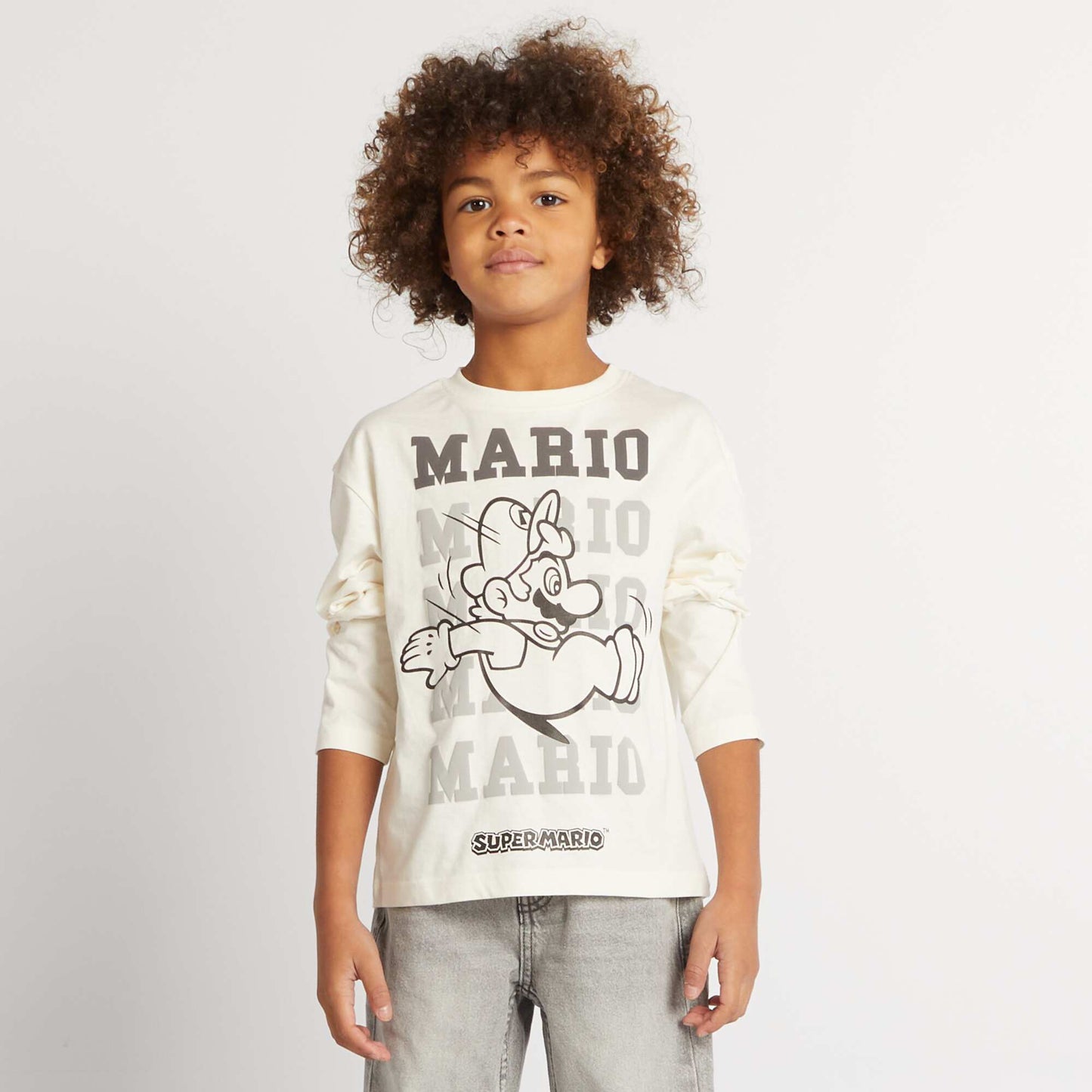 Camiseta 'Mario' 'Super Nintendo' BLANCO