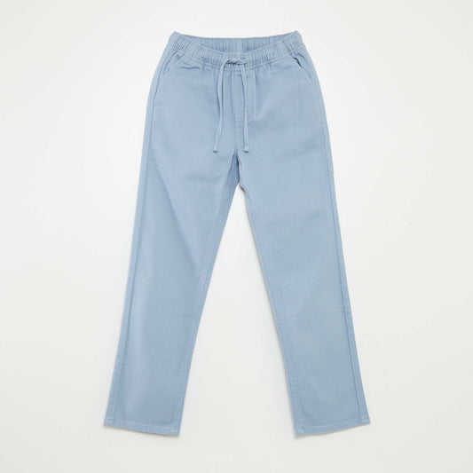 Pantalón regular liso AZUL