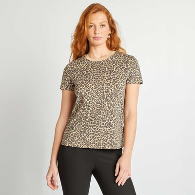 Camiseta estampada BEIGE