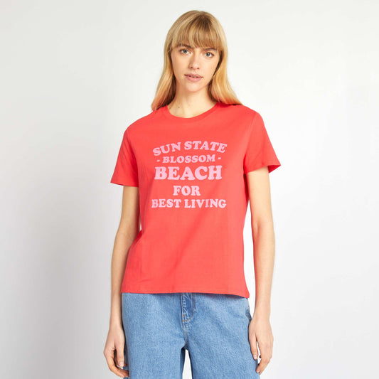 Camiseta estampada ROJO