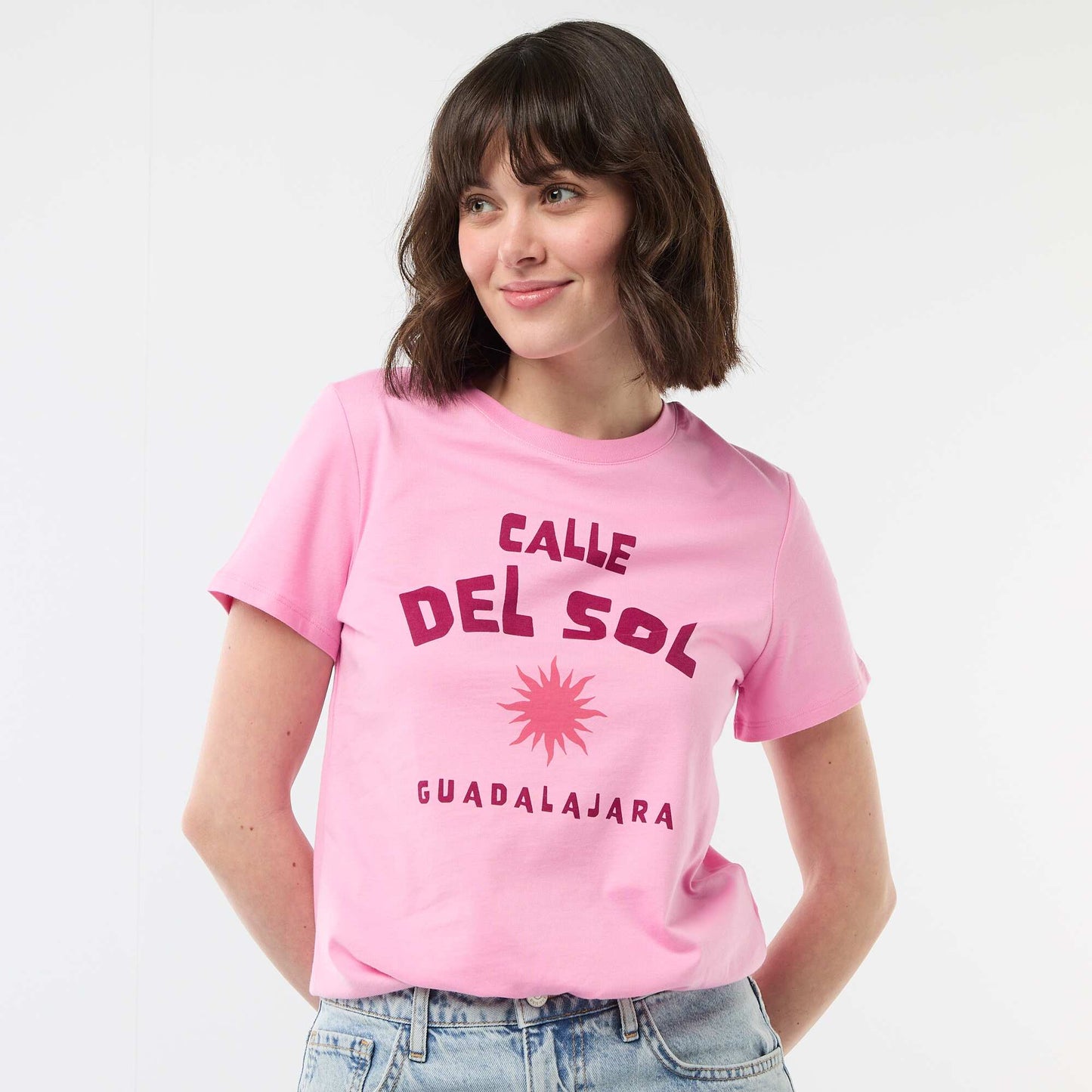 Camiseta estampada ROSA